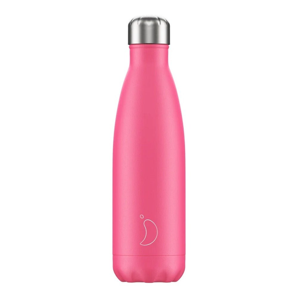 Chilly's 500ml Neon Pink Bottle - PLASTICS - STORAGE LUNCH BOX BEAKER - Beattys of Loughrea