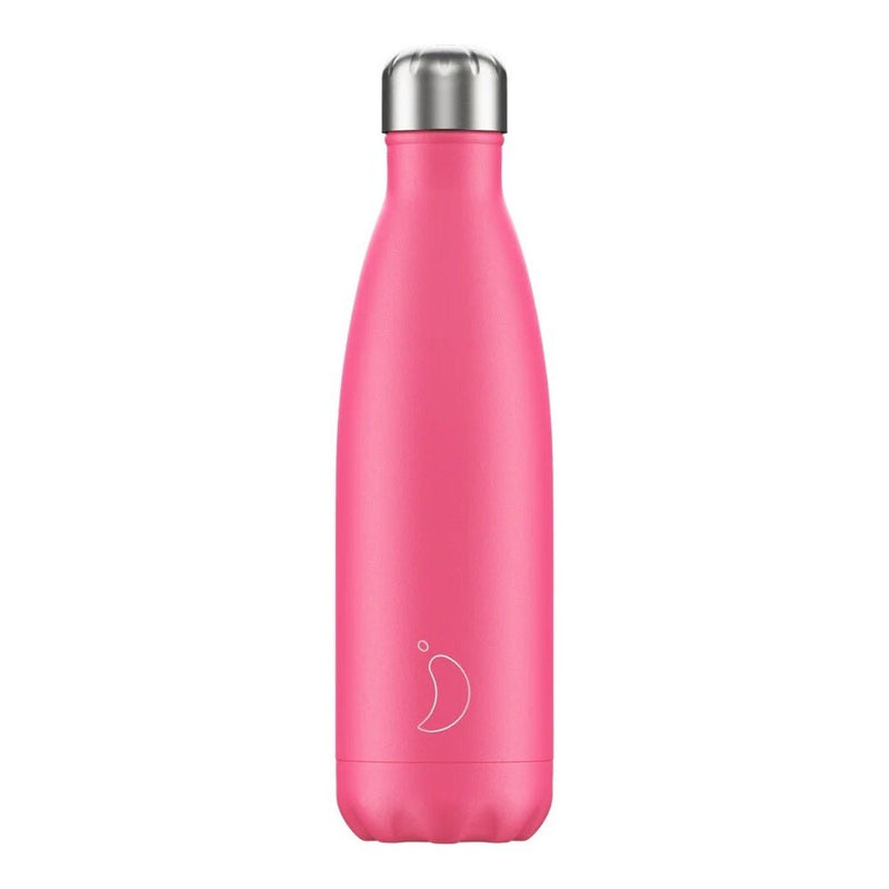 Chilly's 500ml Neon Pink Bottle - PLASTICS - STORAGE LUNCH BOX BEAKER - Beattys of Loughrea