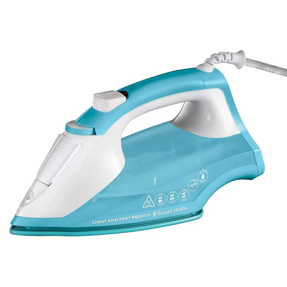 Russell Hobbs Light & Easy Brights Iron Aqua 26482 - IRONS - Beattys of Loughrea