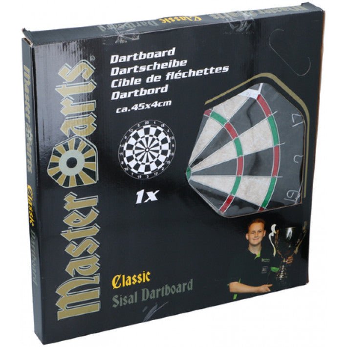 Masterdarts Classic Sisal Dartboard without darts - RAQUETS/BALLS/GOLF/DARTS - Beattys of Loughrea