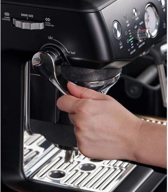 Sage Barista Impress Express Black Truffle Coffee Machine I SES876TR4GUK1 - COFFEE MAKERS / ACCESSORIES - Beattys of Loughrea