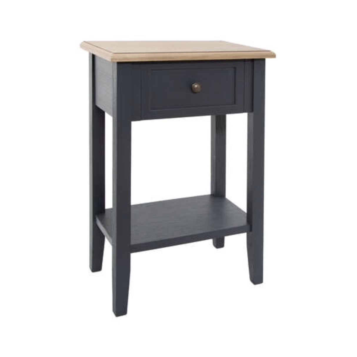 Damian 1 Drawer Bedside Locker Grey - OCCASIONAL FURNITURE - Beattys of Loughrea