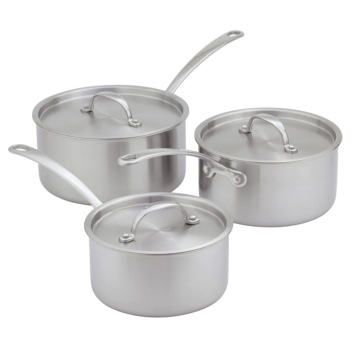 Stellar Eclipse 3 Piece Saucepan Set STPA1 - COOKWARE - S/STEEL - Beattys of Loughrea