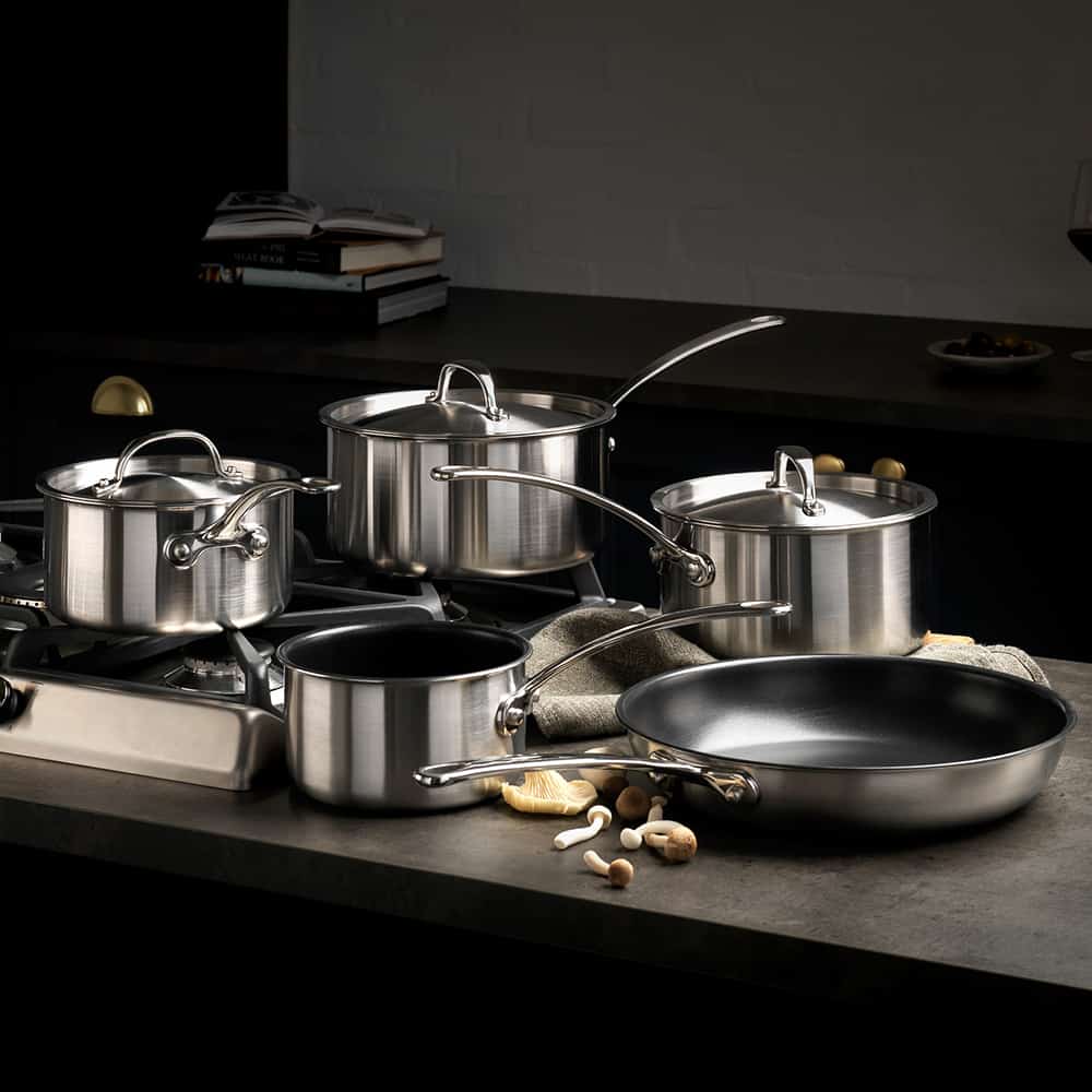 Stellar Eclipse 5 Piece Saucepan Set STPC1 - COOKWARE - S/STEEL - Beattys of Loughrea