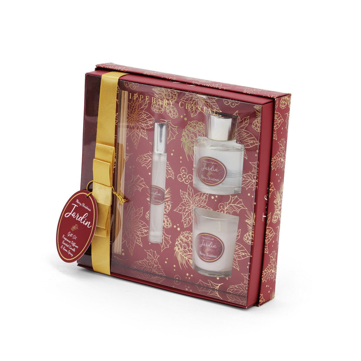 TIPPERARY CRYSTAL Merry Christmas Mini Candle, Diffuser & Room Spray Set - CANDLES - Beattys of Loughrea