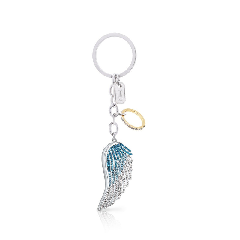 TIPPERARY CRYSTAL Angel Wing Keyring - ORNAMENTS - Beattys of Loughrea