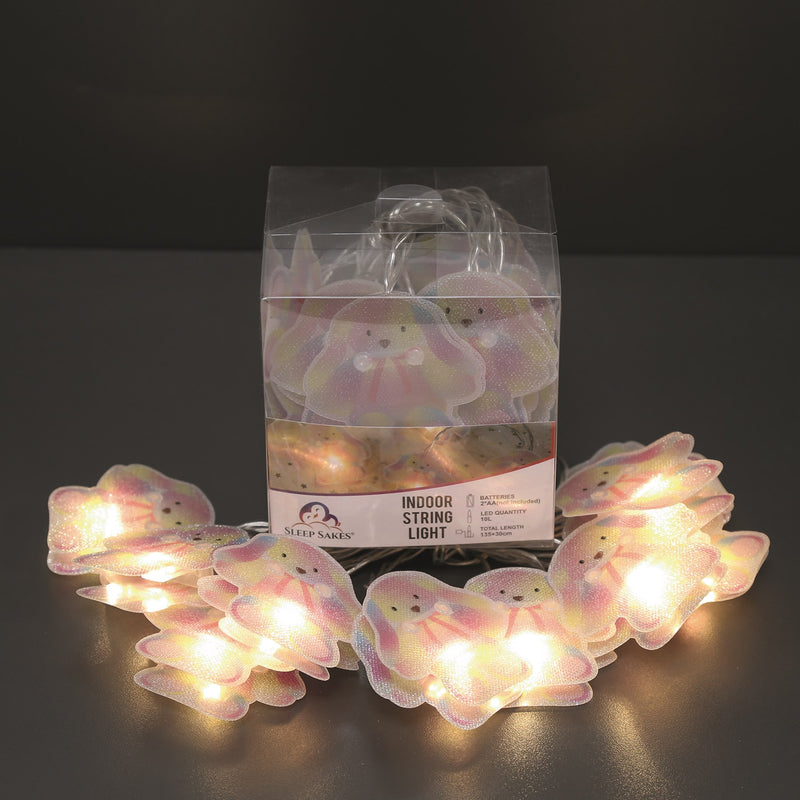 Rainbow Rabbit Design String Lights 10 LEDs 135cm - LED STRING DECO LIGHTS (NOT XMAS) - Beattys of Loughrea