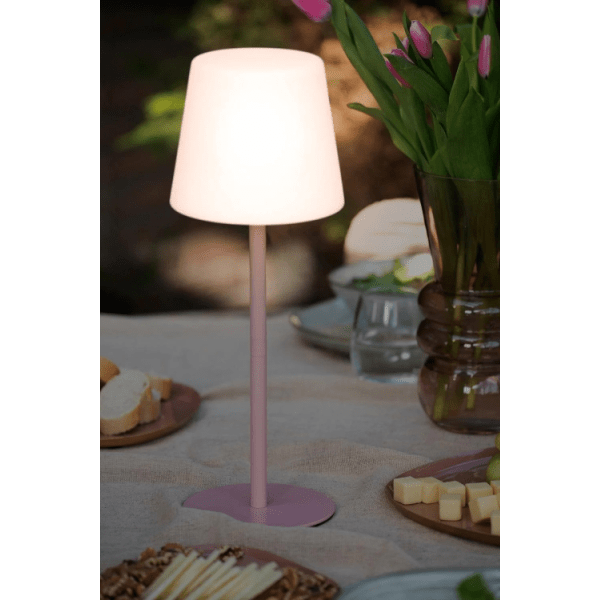 Leitmotiv Outdoors Rechargeable Table Lamp Light Pink - TABLE/BEDSIDE LAMPS - Beattys of Loughrea