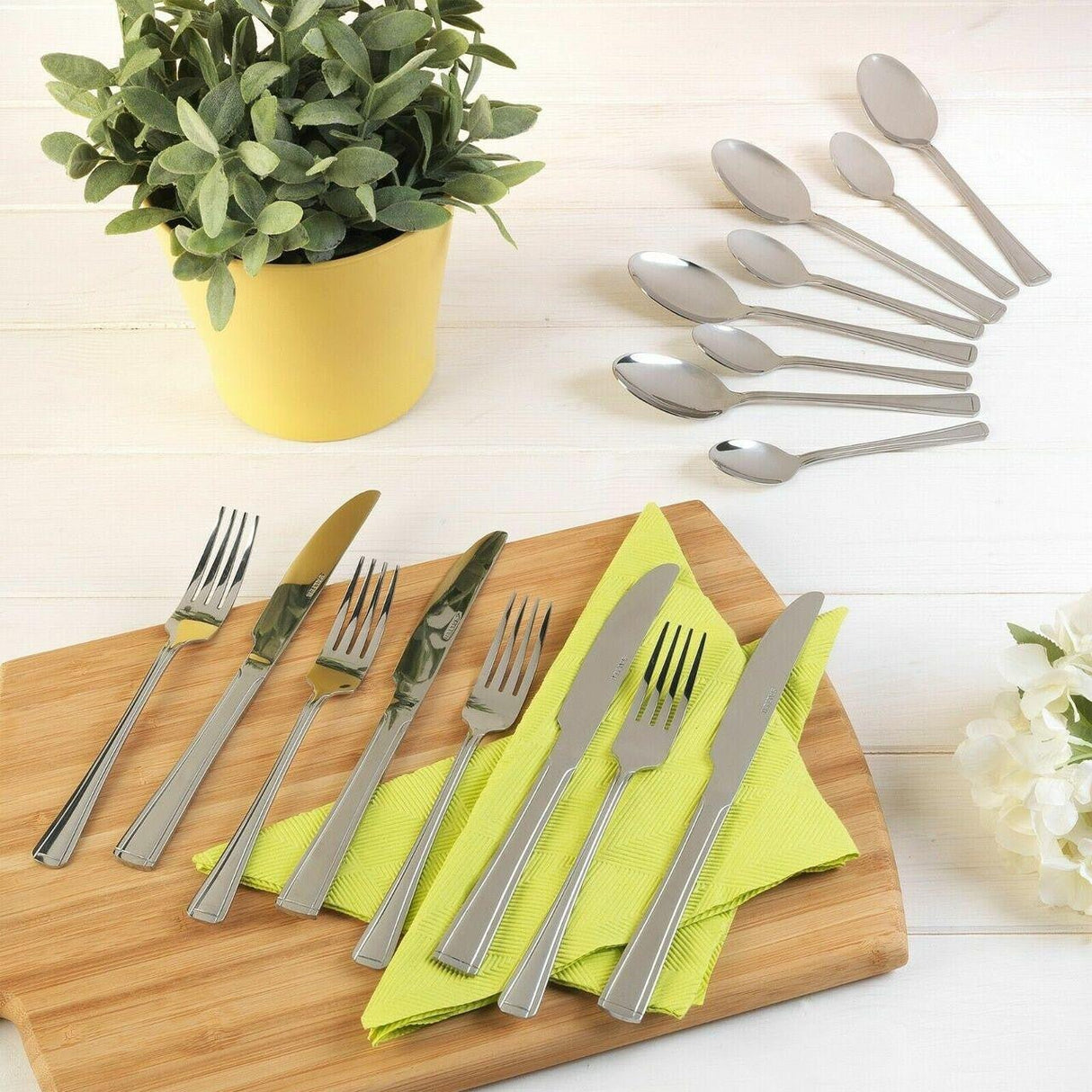 Salter Elegance Buxton 16 Piece Stainless Steel Cutlery Set - CUTLERY/KNIFE SET/BLOCK - Beattys of Loughrea