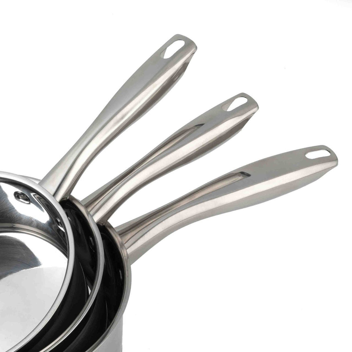 Salter Timeless Collection Stainless Steel 3pc Saucepan Set - COOKWARE - S/STEEL - Beattys of Loughrea