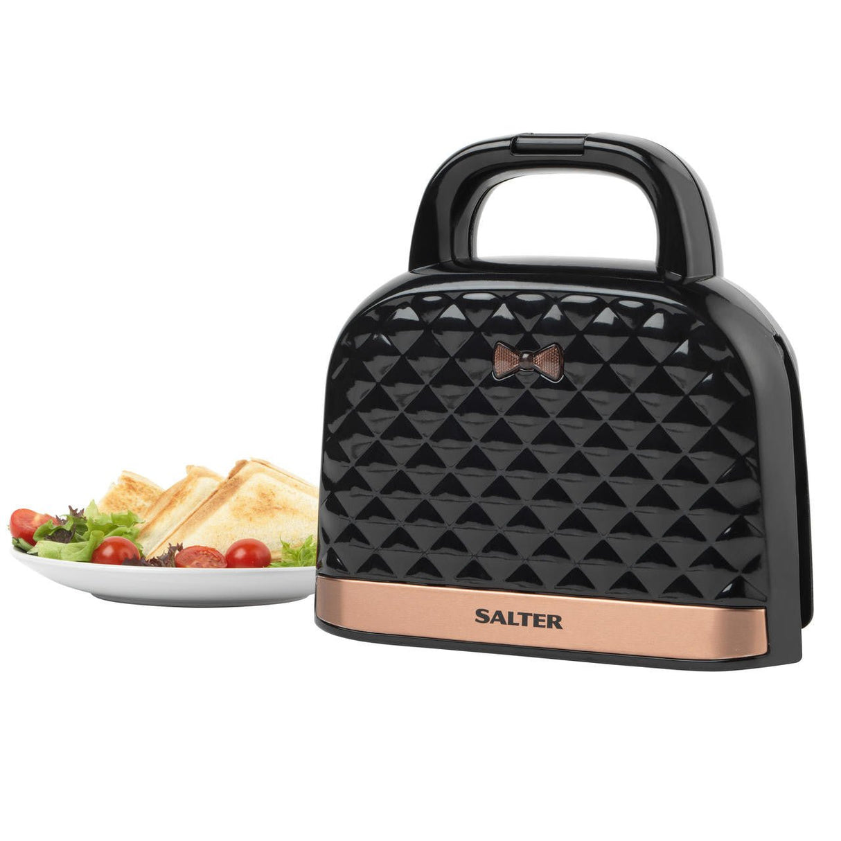Salter Handbag Style Non-Stick Toastie Maker/Sandwich Toaster 750 W - SANDWICH MAKER - Beattys of Loughrea