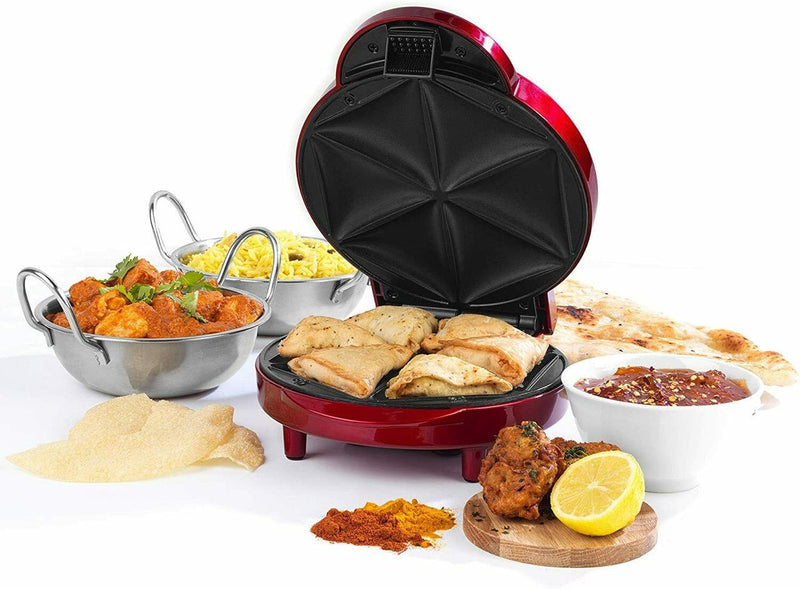 Giles & Posner Samosa Maker With Non-Stick Coated Cooking Plates - SANDWICH MAKER - Beattys of Loughrea