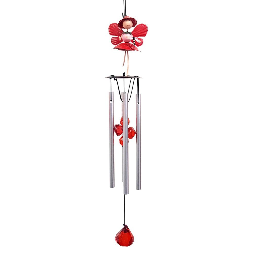 Poppy the Poppy Fairy Mini Wind Chime - SOLAR / GARDEN ORNAMENTS - Beattys of Loughrea