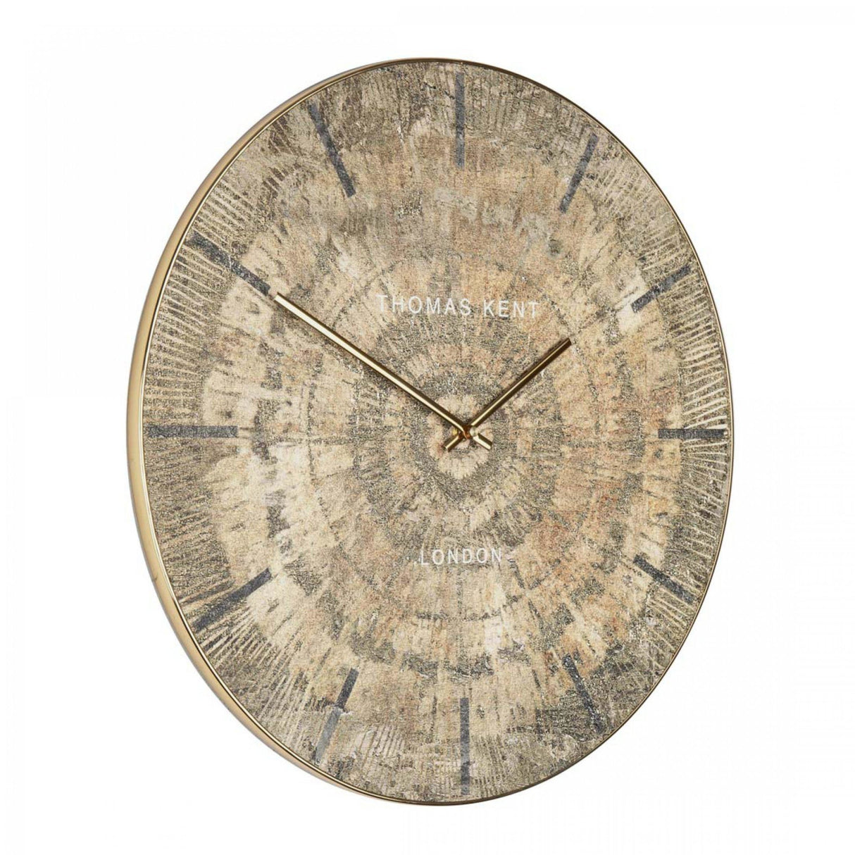 Thomas Kent 20" Starburst Wall Clock Gold - CLOCKS - Beattys of Loughrea