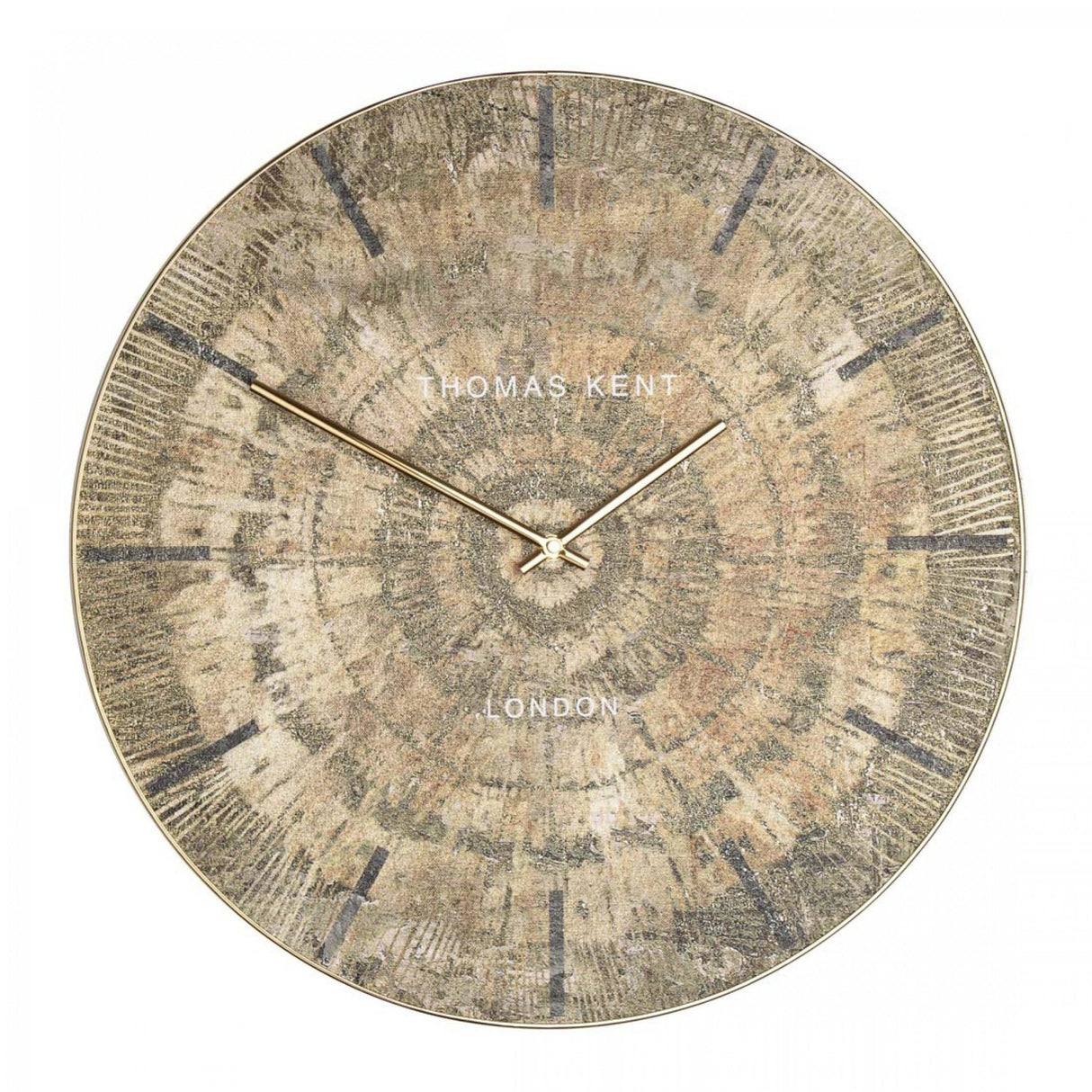 Thomas Kent 20" Starburst Wall Clock Gold - CLOCKS - Beattys of Loughrea