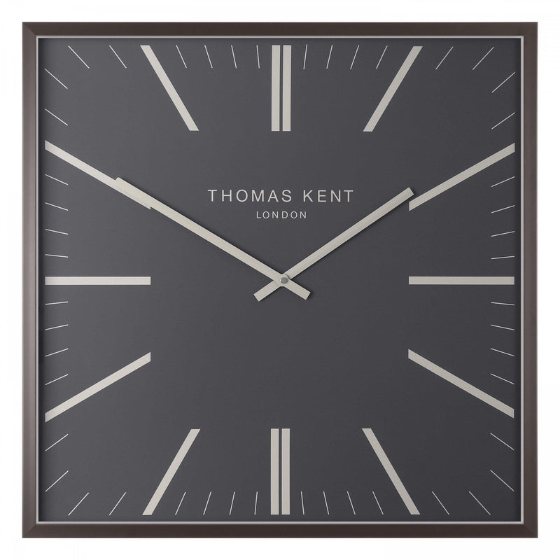 Thomas Kent 24" Garrick Wall Clock Graphite - CLOCKS - Beattys of Loughrea