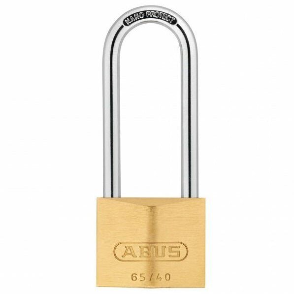 ABUS 65/40 HB63 Brass Padlock Long Shackle - PADLOCKS - Beattys of Loughrea