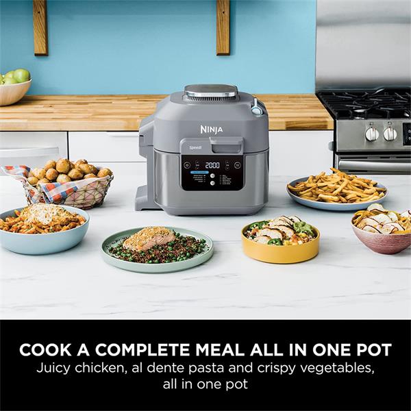Ninja Speedi Rapid 10-In-1 Multicooker Air Fryer - Grey | ON400UK - ELEC SKILLET/WOK/COOKPAN - Beattys of Loughrea