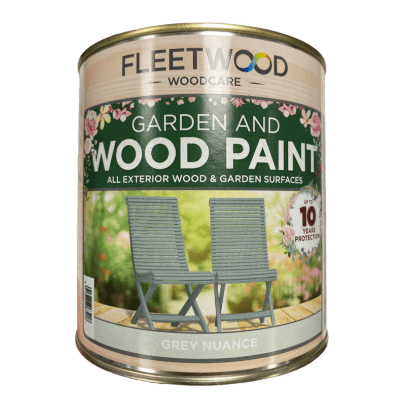 Fleetwood Superflex Garden & Wood Paint Grey Nuance 1Ltr - VARNISHES / WOODCARE - Beattys of Loughrea