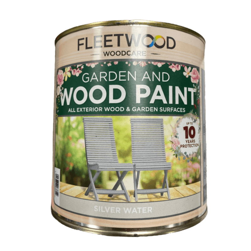 Fleetwood Superflex Garden & Wood Paint Silver Water 1Ltr - VARNISHES / WOODCARE - Beattys of Loughrea
