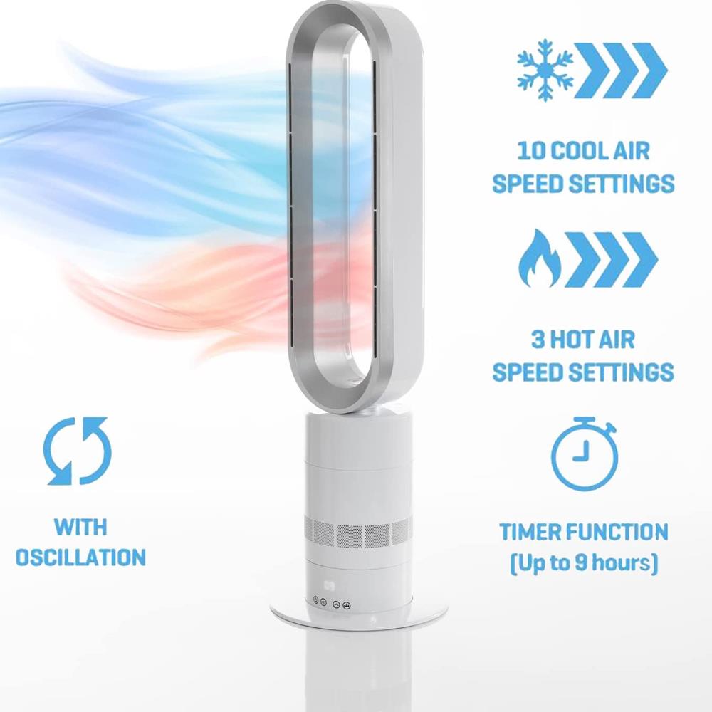 Daewoo Hot & Cold Oscillating Bladeless Fan | 946987 - FANS - Beattys of Loughrea
