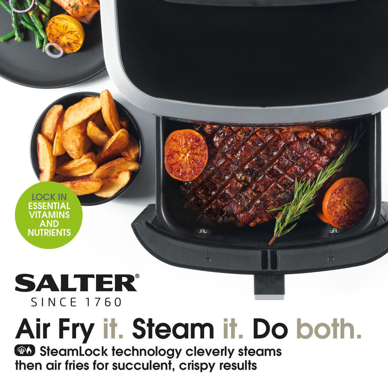 Salter XL Digital Steamer & Air Fryer 6.5L Capacity 1700W - DEEP FAT FRYERS/ AIR FRYER - Beattys of Loughrea