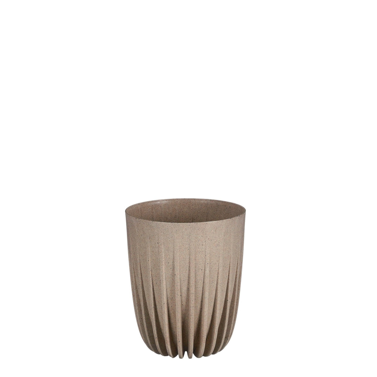 Lungo Medium Taupe Plant Pot 17 x 14cm - PLASTIC FLOWER POT - Beattys of Loughrea