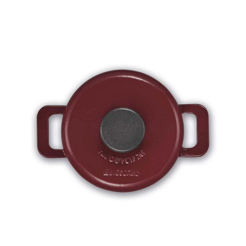 Brabantia The Dutch Oven Aubergine Red 20cm Casserole - COOKWARE - CAST IRON - Beattys of Loughrea