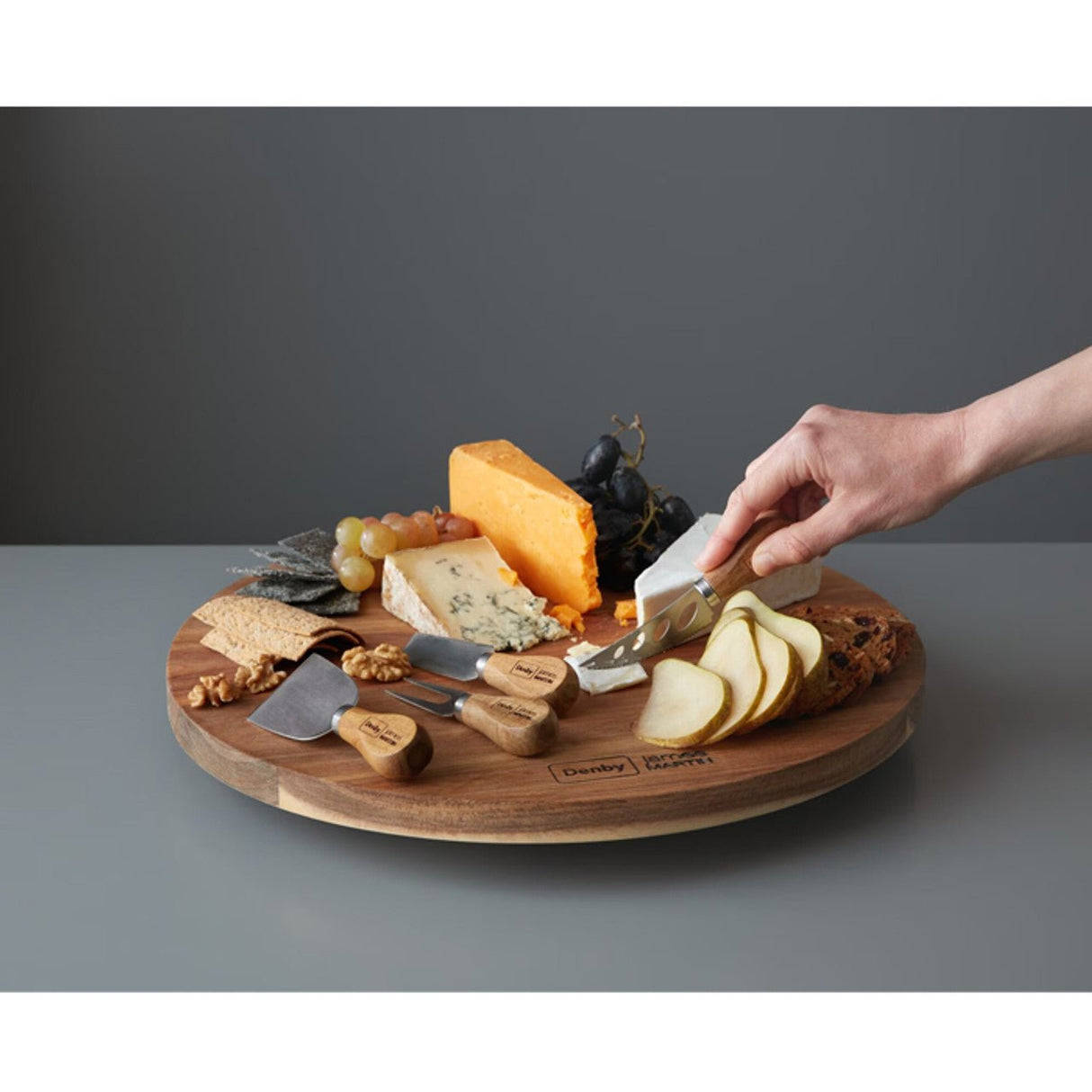 Denby James Martin 5 Piece Lazy Susan Cheese Board Set - GENERAL LOOSE WARE - Beattys of Loughrea