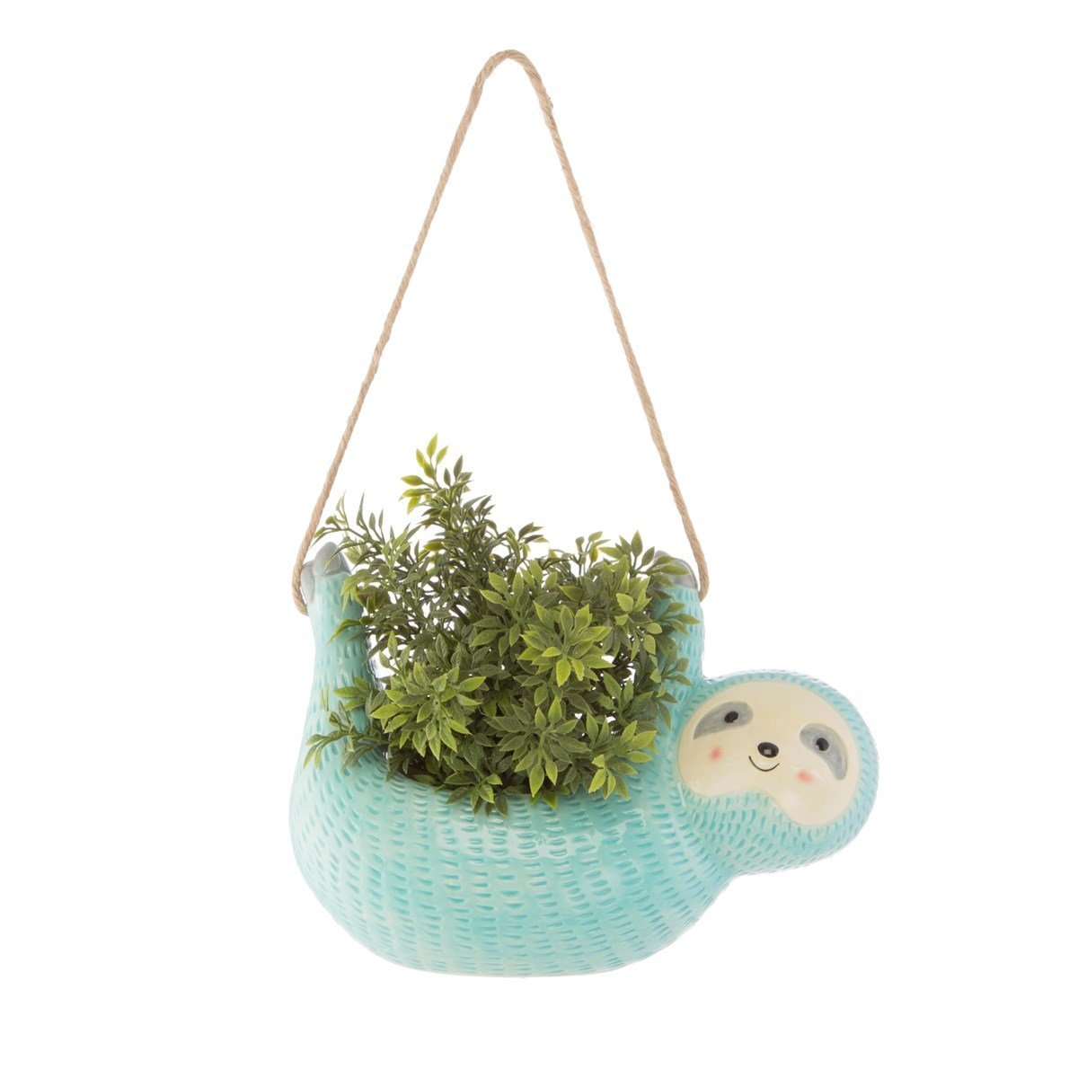 Seymour Sloth Hanging Planter - PLASTIC FLOWER POT - Beattys of Loughrea