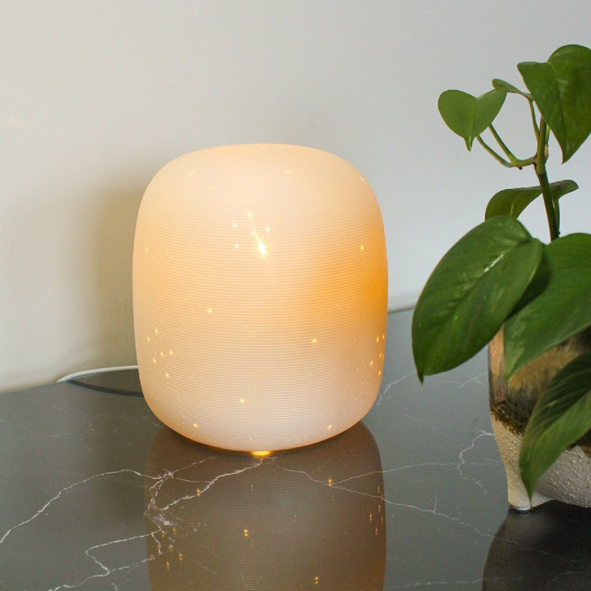 Ceramic Lamp – Starry Short 19cm - TABLE/BEDSIDE LAMPS - Beattys of Loughrea