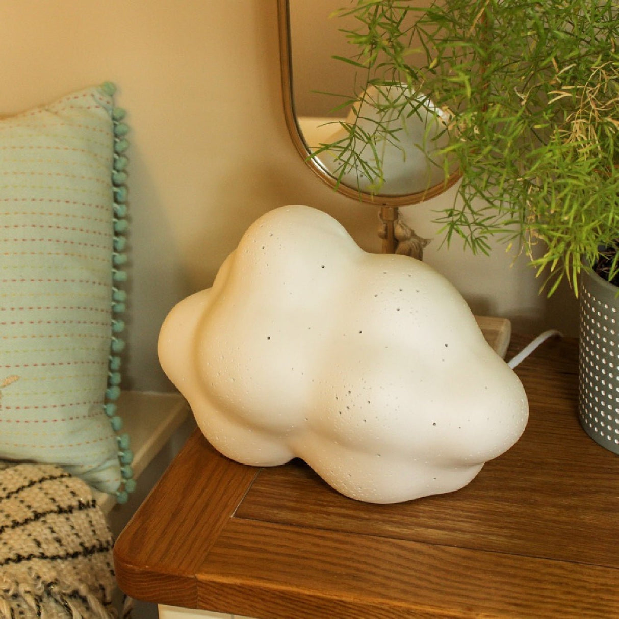 3D Ceramic Cloud Nine Lamp - TABLE/BEDSIDE LAMPS - Beattys of Loughrea
