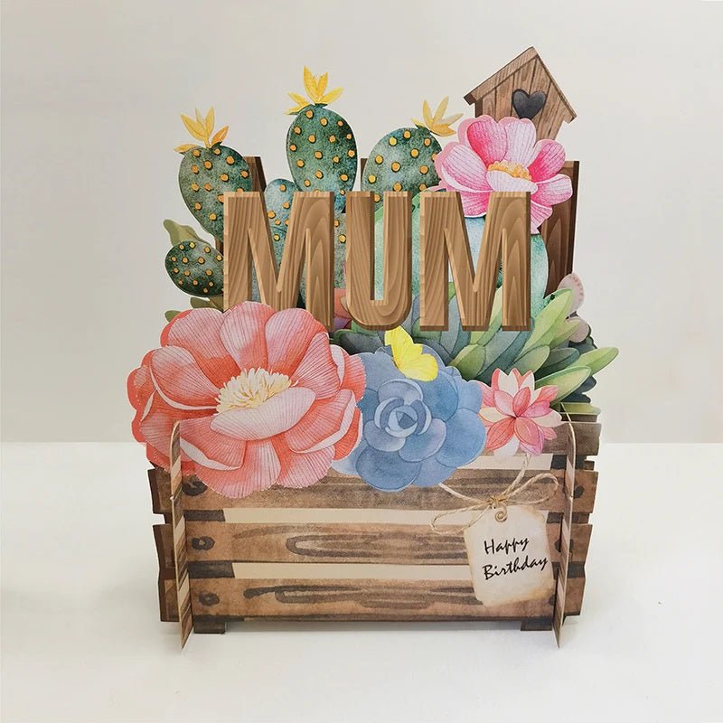 3D Birthday MUM Pop Up Card MN055 - CARD/GIFTWRAP/GIFTBAGS - Beattys of Loughrea