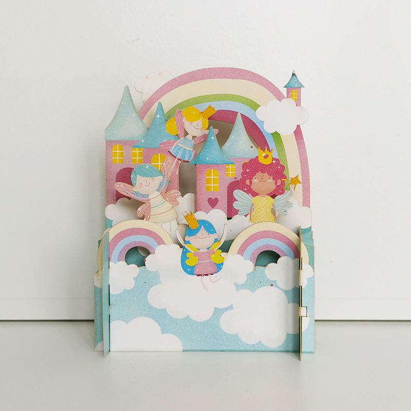 Children's Rainbow Fairy 3D Pop Up Birthday Greeting Card KID032 - Beattys of Loughrea | www.beattys.ie