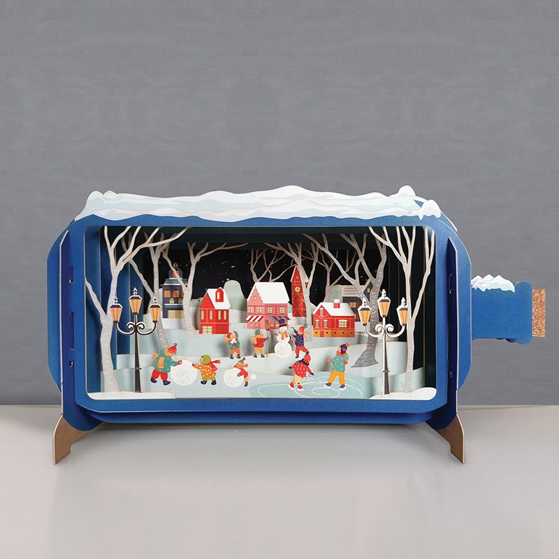 Message in a Bottle 3D Card Village XMIB079 - Beattys of Loughrea | www.beattys.ie