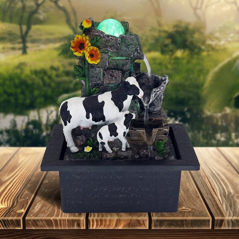Leonardo Indoor Cow Water Feature - SOLAR / GARDEN ORNAMENTS - Beattys of Loughrea