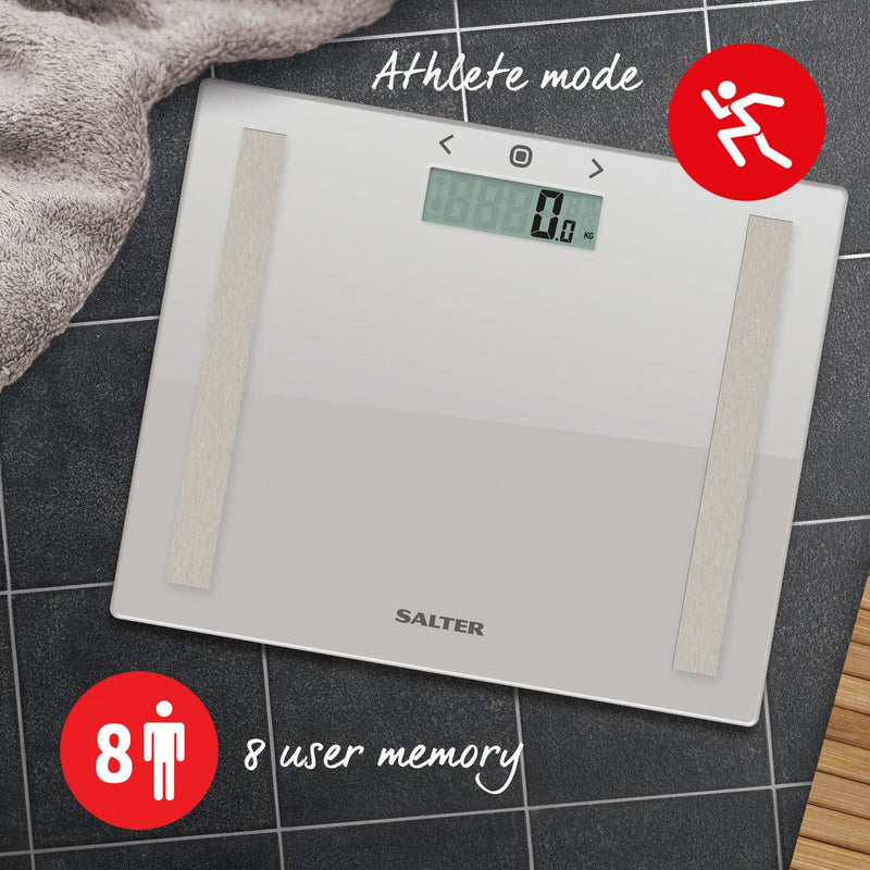 Salter Compact Glass Analyser Bathroom Scales - KITCHEN SCALES - Beattys of Loughrea