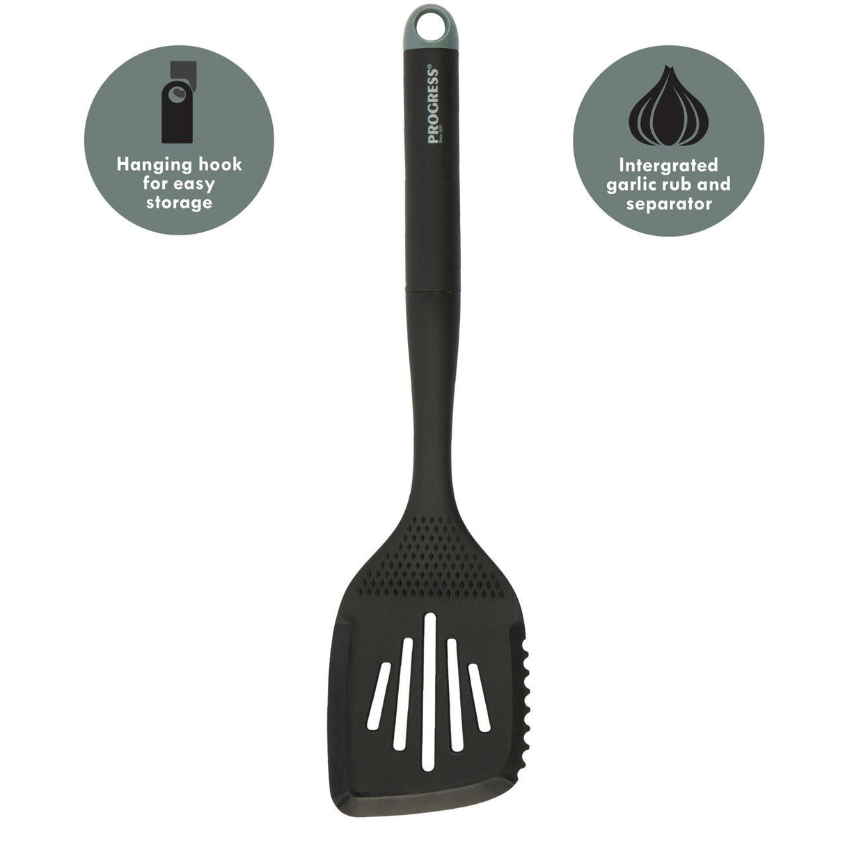 Progress Shimmer Green Slotted Spatula - KITCHEN HAND TOOLS - Beattys of Loughrea