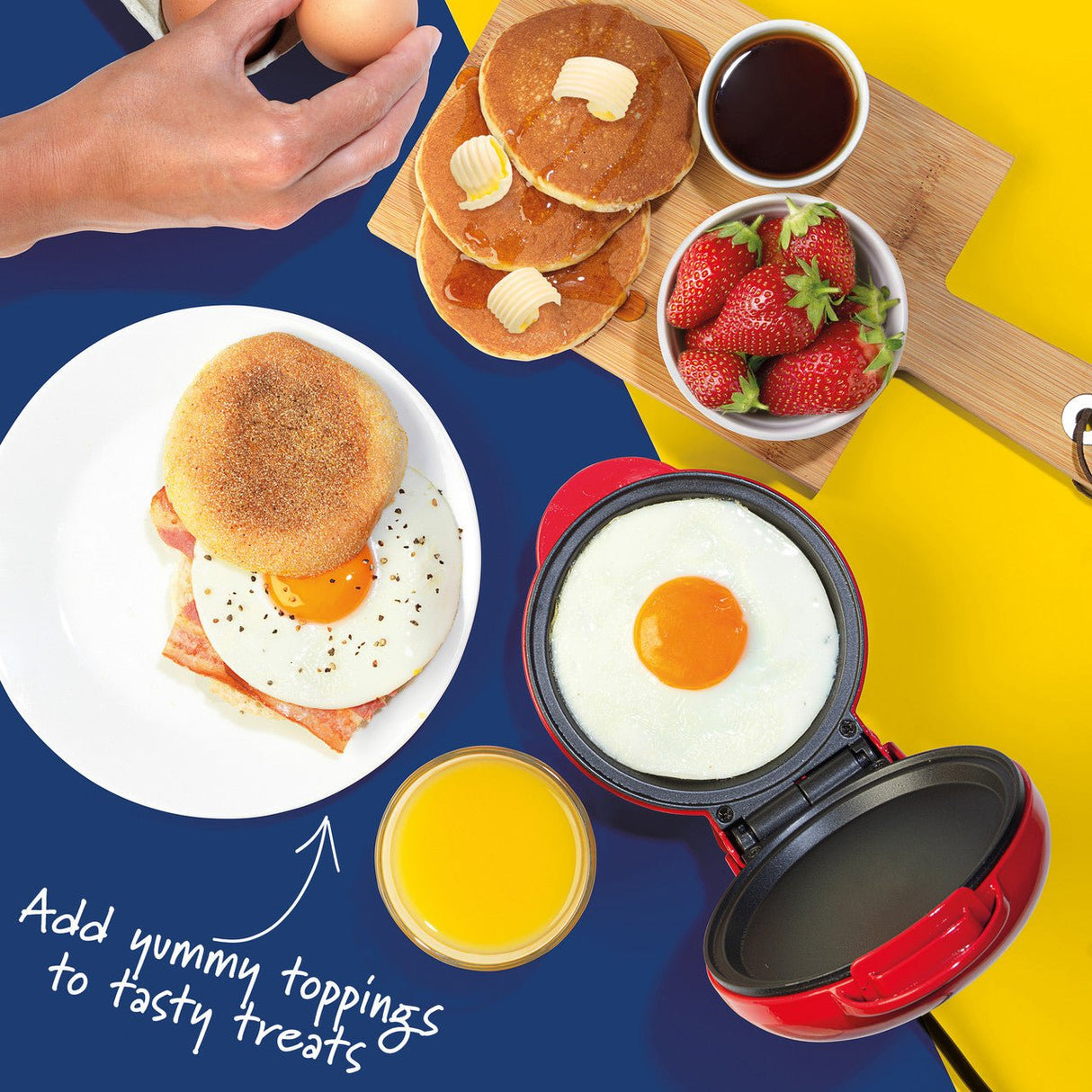 Giles & Posner Red Mini Snack Maker - SANDWICH MAKER - Beattys of Loughrea