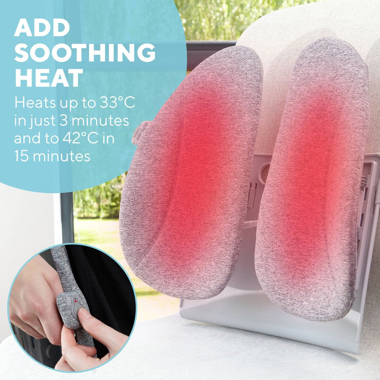 Homedics Heated Back Support Cushion - HEAT MASSAGERS - Beattys of Loughrea