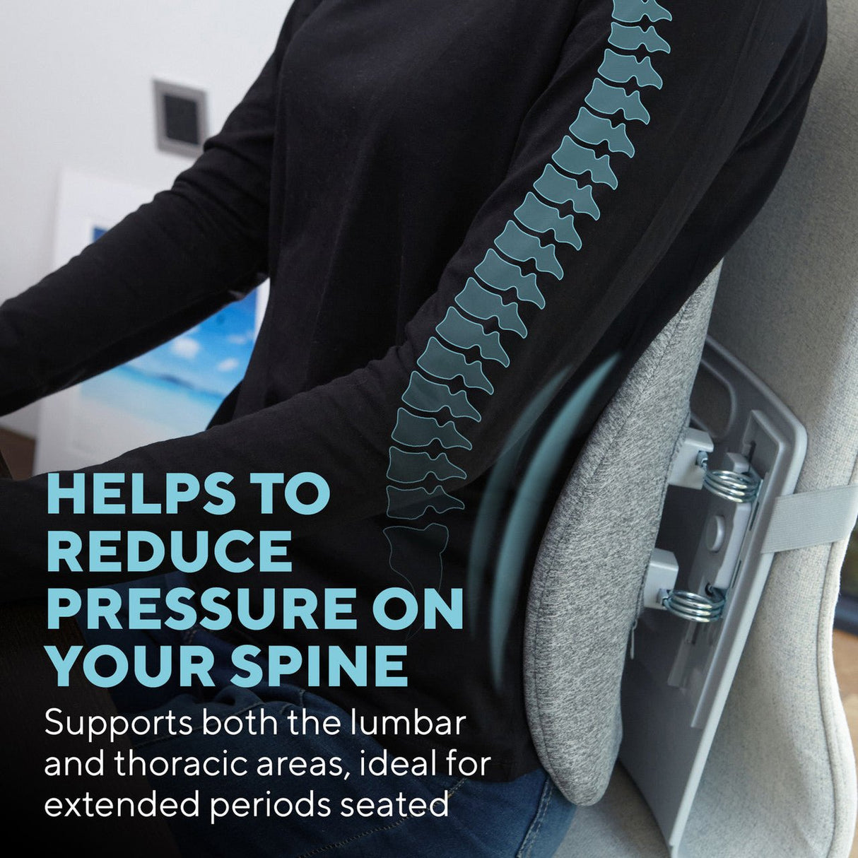 Homedics Heated Back Support Cushion - HEAT MASSAGERS - Beattys of Loughrea