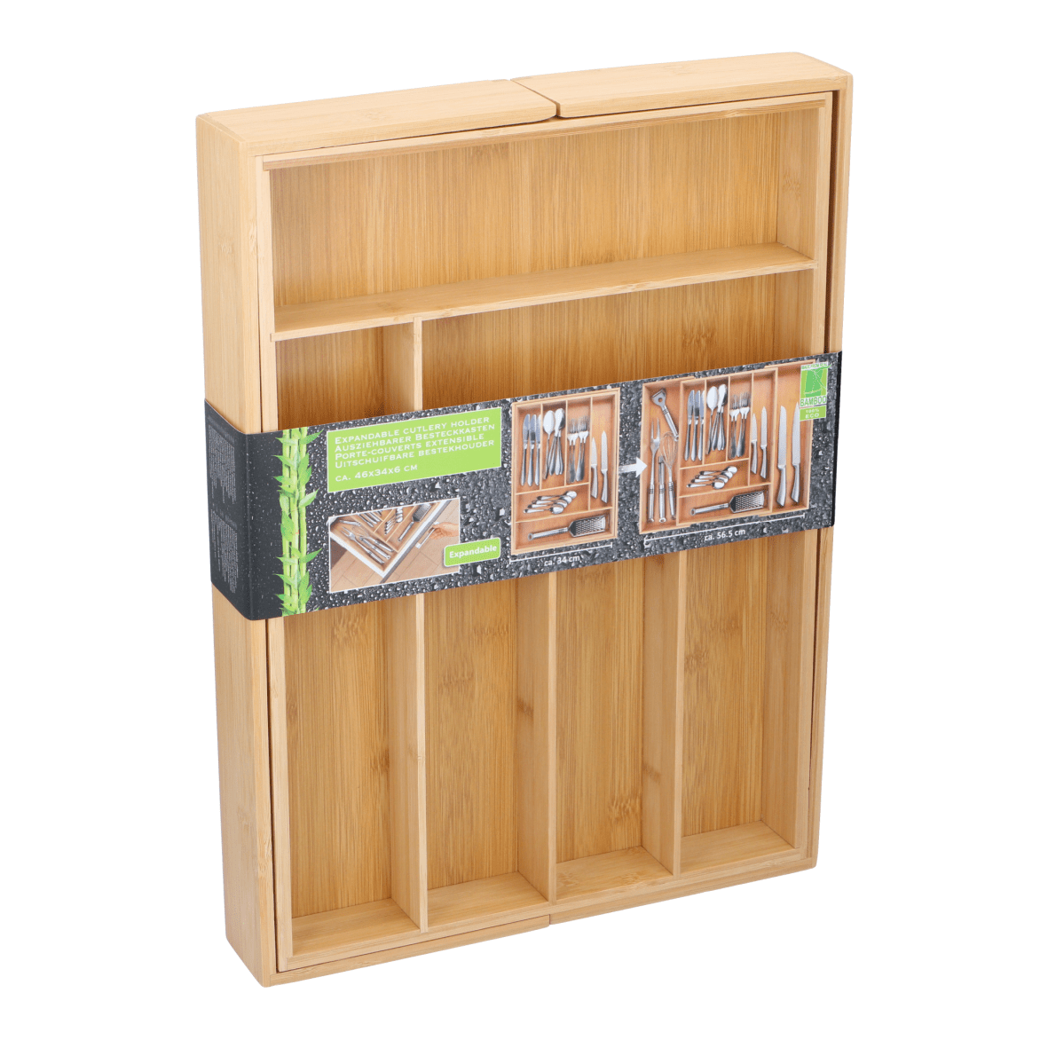 Bamboo Extendable Cutlery Tray - WOODEN KITCHENWARE /ACCESSORIES - Beattys of Loughrea