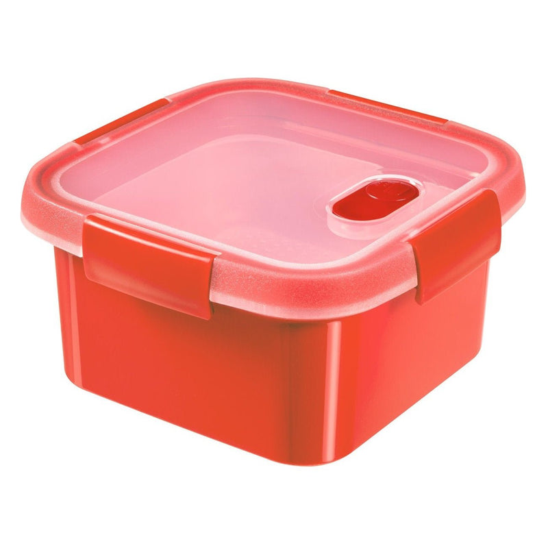 Curver Microwave Eco Food Steamer Red - 1.1L - PLASTICS - STORAGE LUNCH BOX BEAKER - Beattys of Loughrea