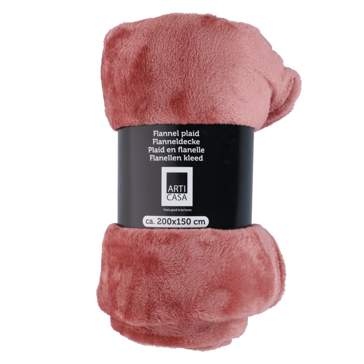 Arti Casa Fleece Blanket 150 x 200cm Pink - THROWS/BLANKETS - Beattys of Loughrea