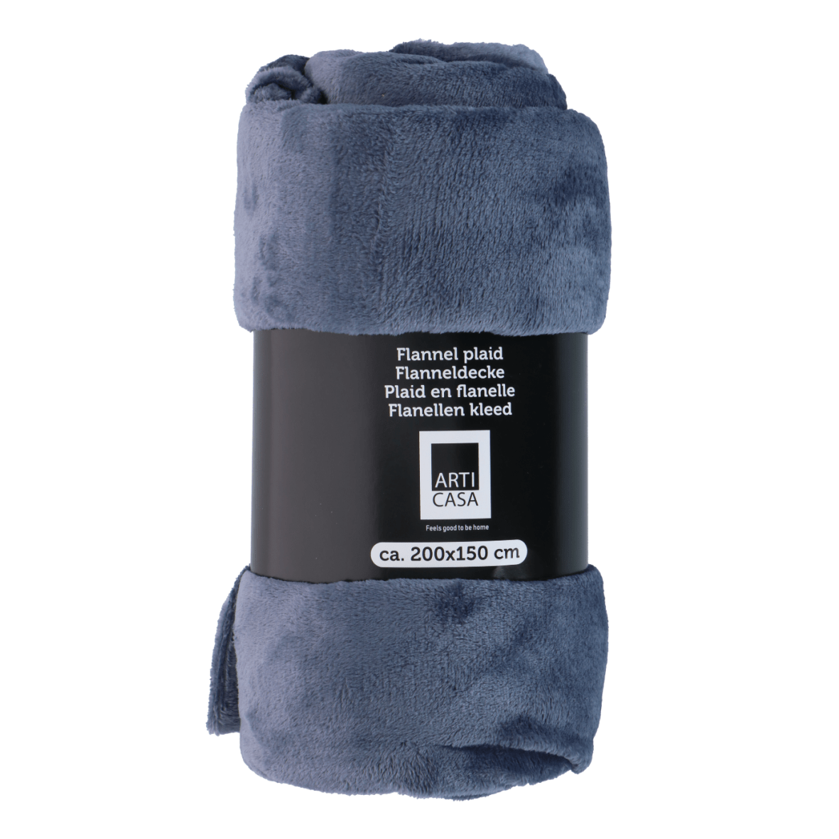 Arti Casa Fleece Blanket 150 x 200cm Blue - THROWS/BLANKETS - Beattys of Loughrea