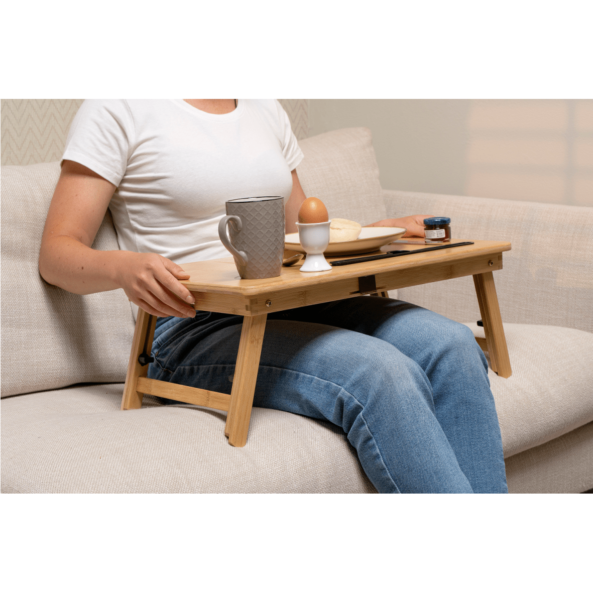 Lap Table with Cup Holder and Tablet Holder - LAPTOP CASES BAGS & COVERS - Beattys of Loughrea