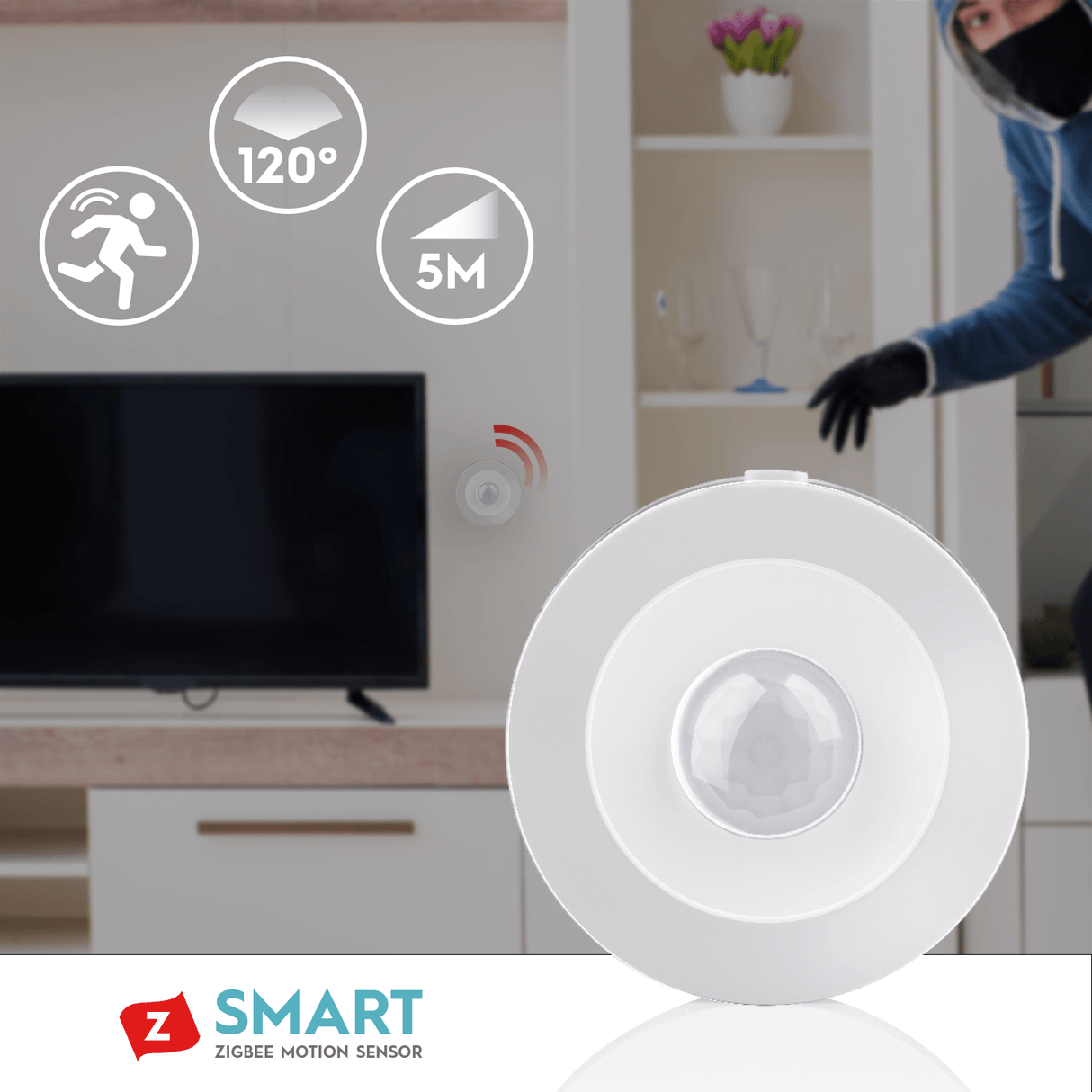 Alpina Smart PIR Motion Sensor (Zigbee) - SECURITY CAMERA/ PRODUCTS - Beattys of Loughrea