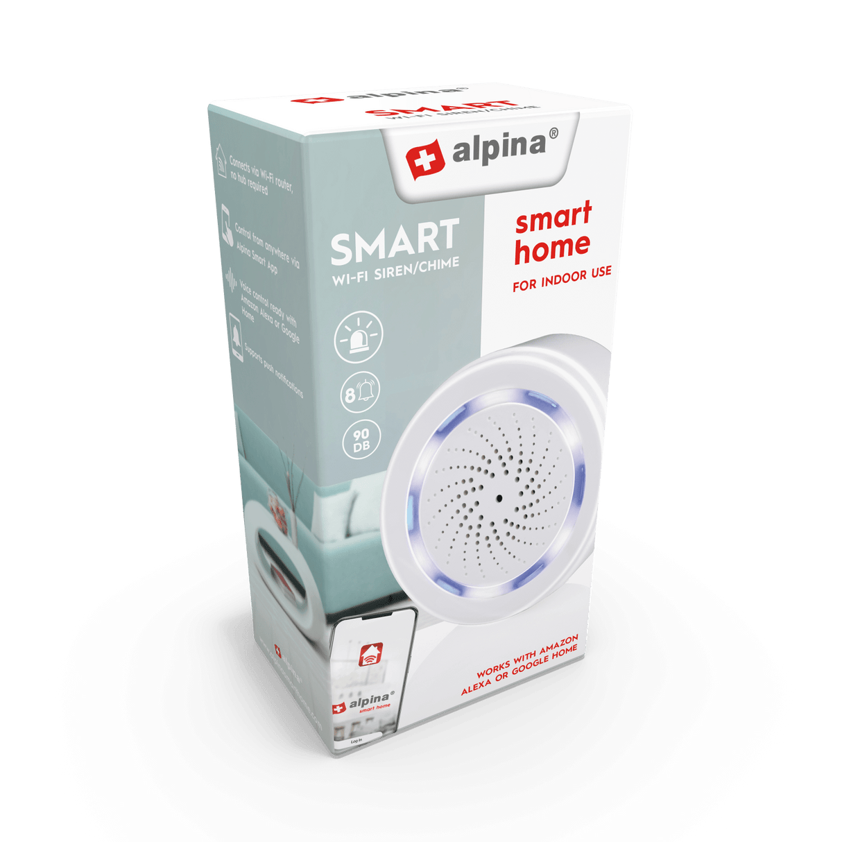 Alpina Smart Indoor Siren - SECURITY CAMERA/ PRODUCTS - Beattys of Loughrea