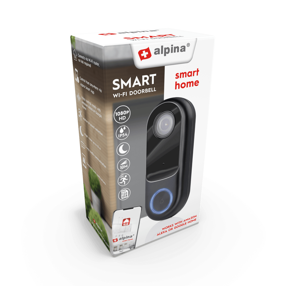 Alpina Smart Video Doorbell - INTERCOM/DOOR BELL - Beattys of Loughrea