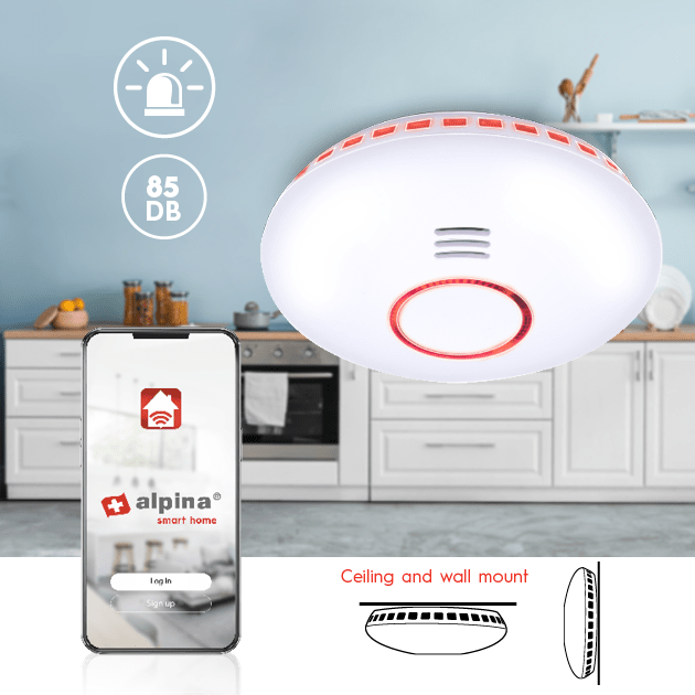 Alpina Smart Heat/ Smoke Detector - SECURITY CAMERA/ PRODUCTS - Beattys of Loughrea